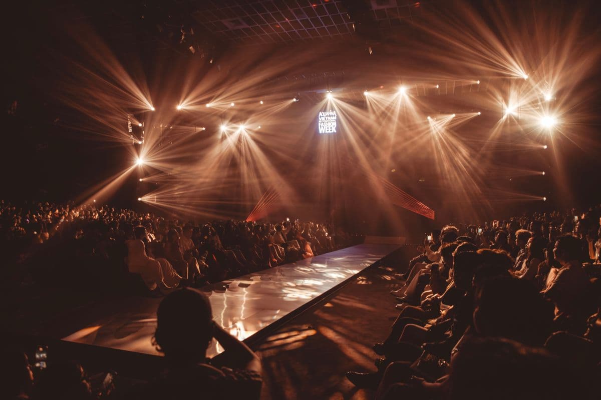 A fashion runway show