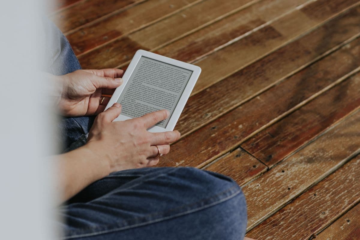 Reading on a tablet app