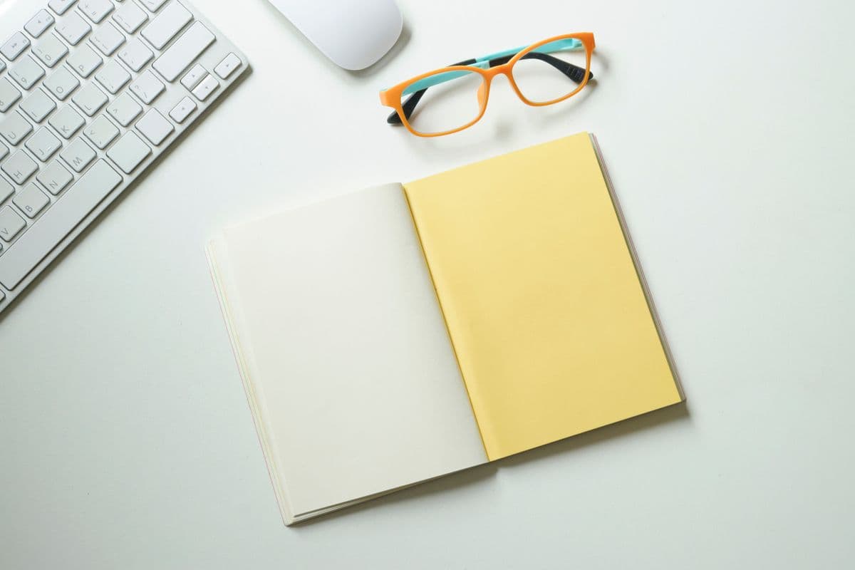 A minimal modern office workspace